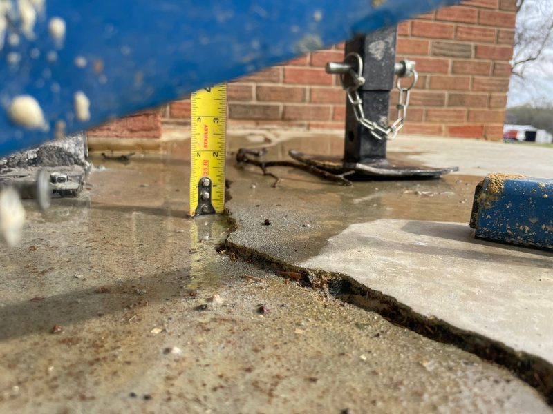 Concrete crack repair in Houston