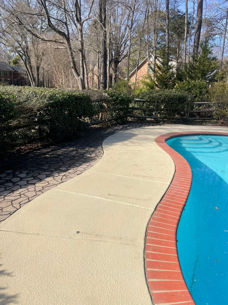 Pool deck leveling in Houston